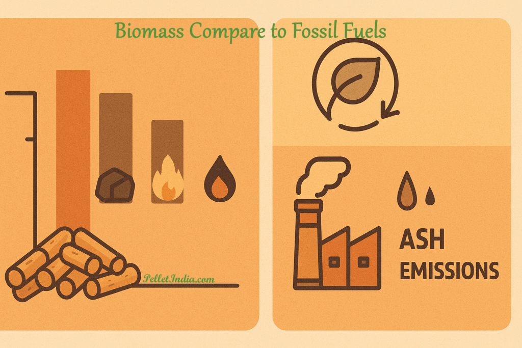 Biomass Compare to Fossil Fuels