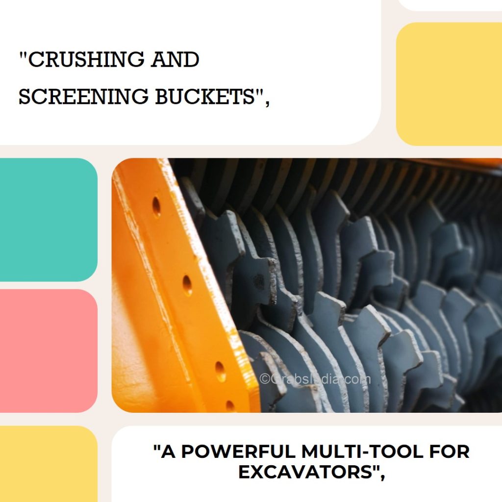 Loader and Excavator Screening Crusher Buckets